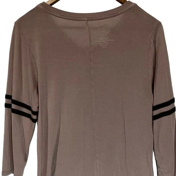 Maurice’s Purple 3/4 Sleeve Baseball Tee Size Large - Picture 2 of 4